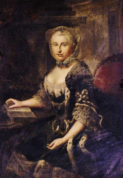Johann Georg Ziesenis Portrait of Augusta Hanover Norge oil painting art